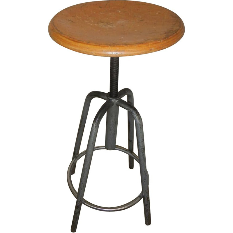 Vintage stool adjustable