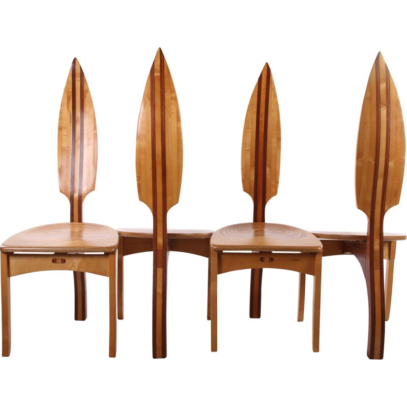 Set of 4 vintage Dining table chair David Haig Australia 1970