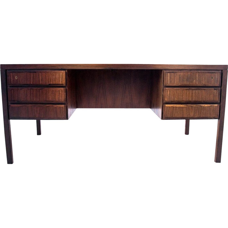 Vintage Rosewood desk model 77 by Omann Jun Denmark 1960s