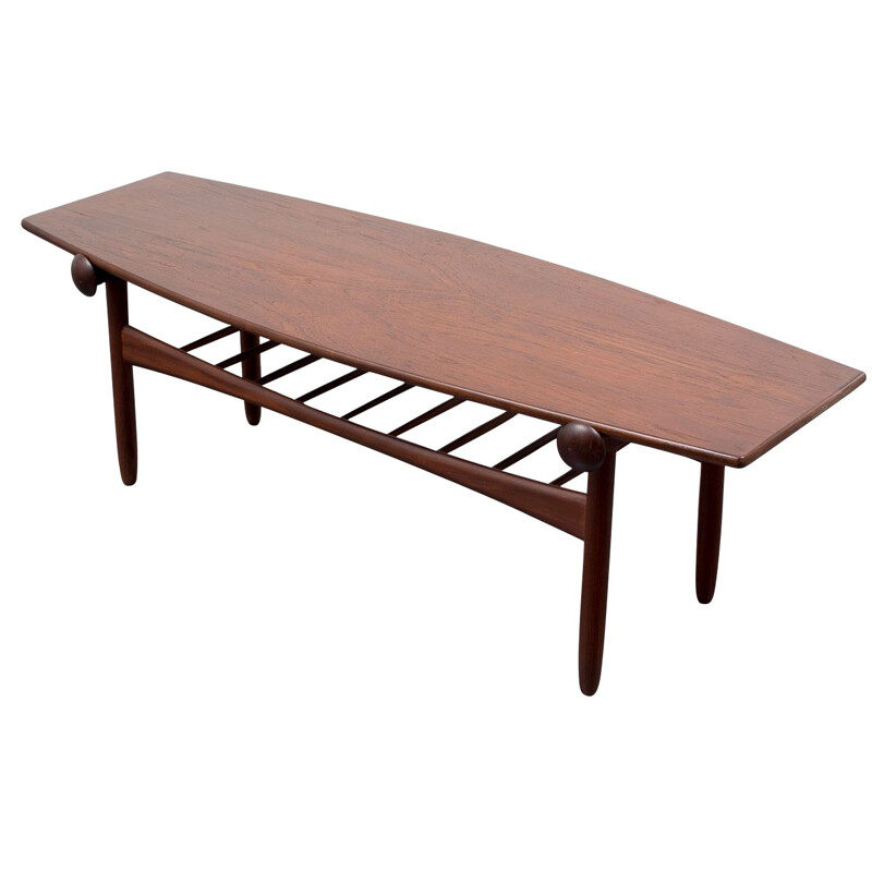 Scandinavian teak coffee table - 1960s