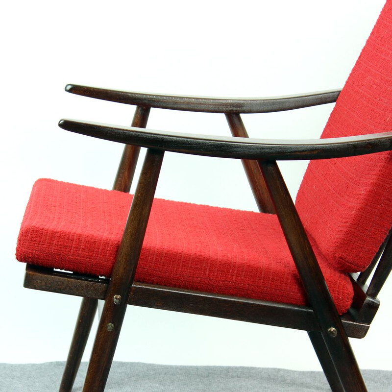 Fauteuil vintage par Ton Tchécoslovaquie 1960