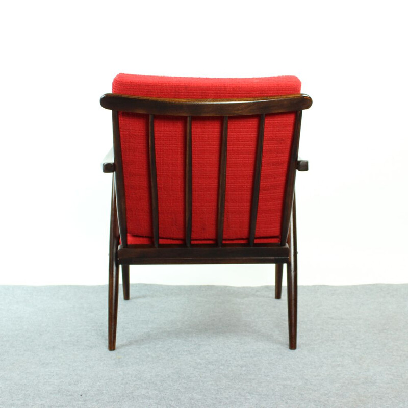 Vintage armchair by Ton Czechoslovakia 1960s