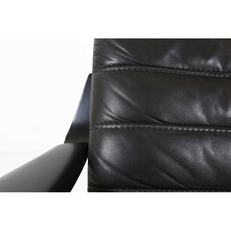 Vintage leather armchair by Berg Furniture Denmark 1970s