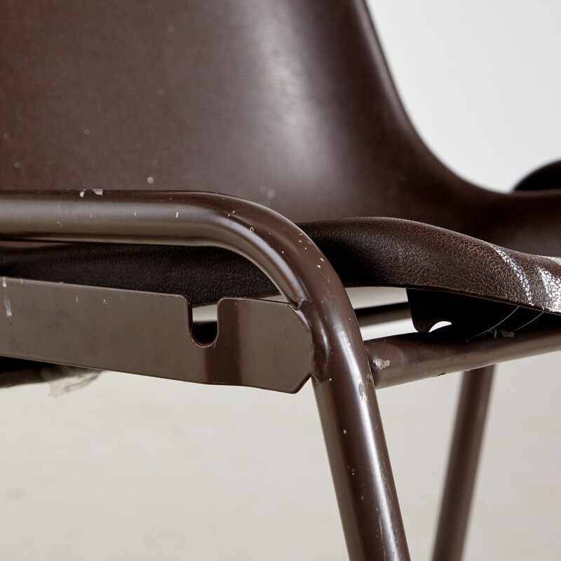 Vintage plastic stacking chair 1970s