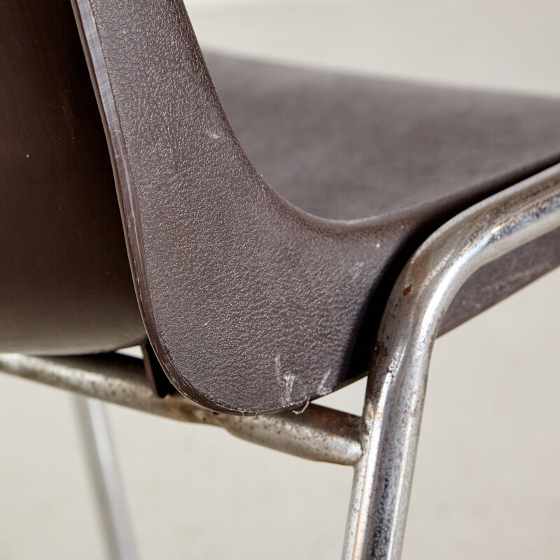  Vintage plastic stacking chair 1970s