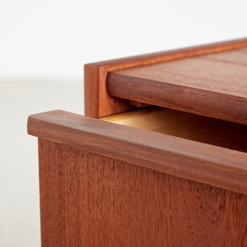 Vintage Small teak chest of drawers Denmark 1960s