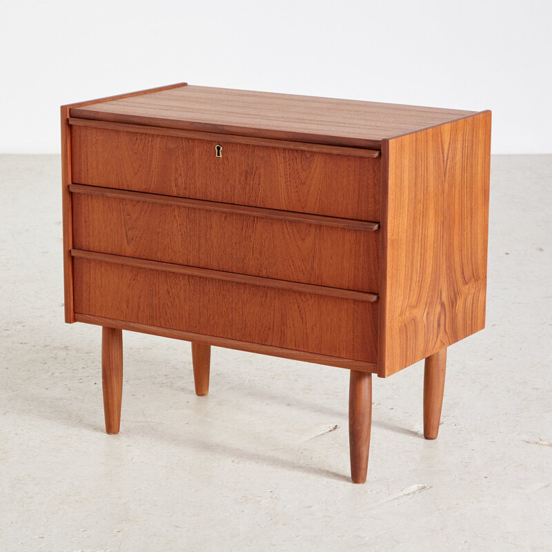 Vintage Small teak chest of drawers Denmark 1960s