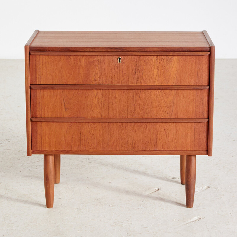 Vintage Small teak chest of drawers Denmark 1960s