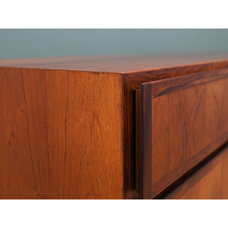 Vintage rosewood chest of drawers by Omann Jun 1970s