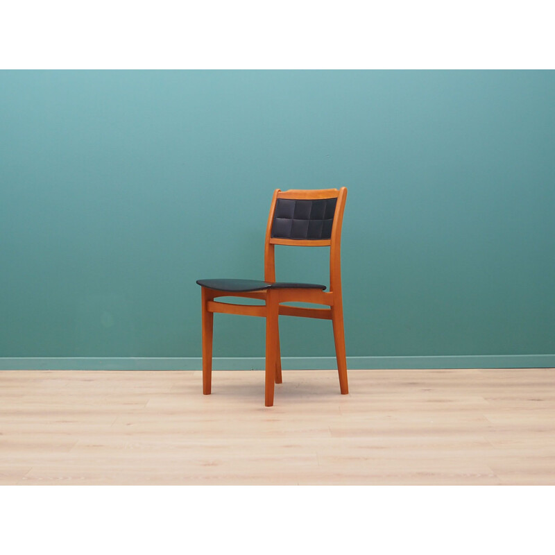 Set of 4 vintage beechwood chairs, Denmark 1970