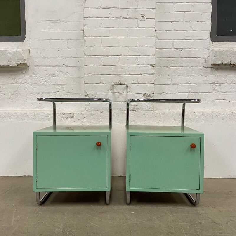 Functional vintage bedside tables