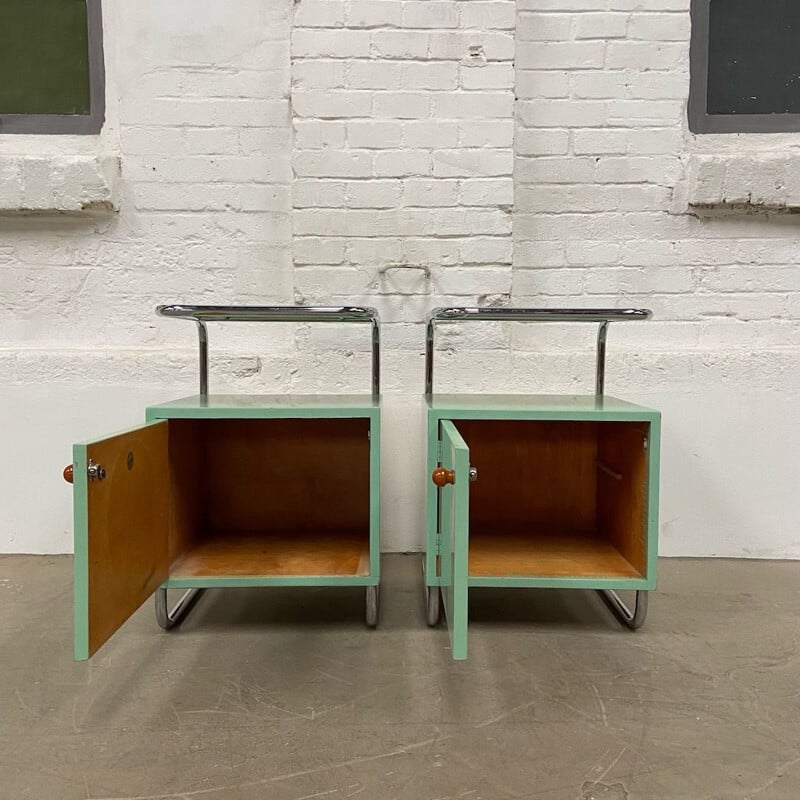 Functional vintage bedside tables