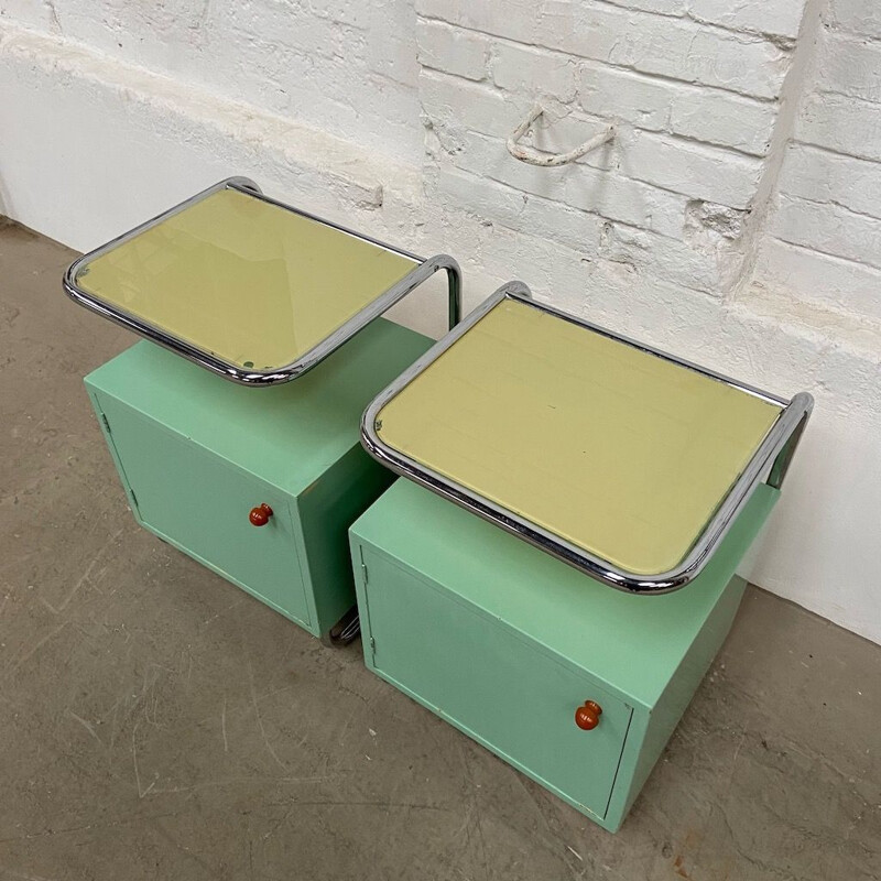 Functional vintage bedside tables