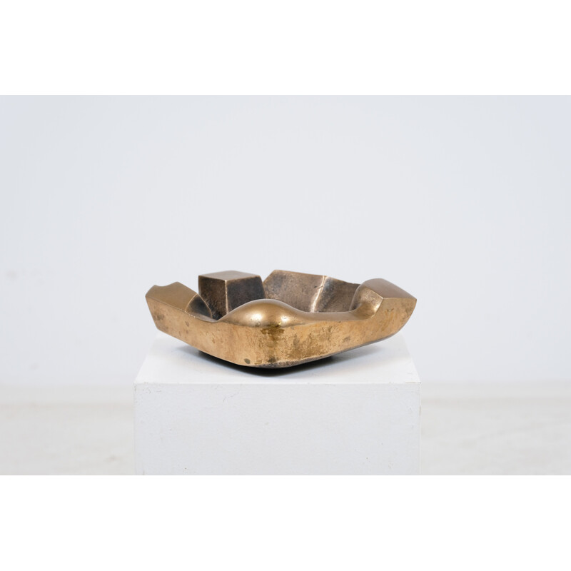 Vintage bronze ashtray by Jacques Lauterbach 1965s