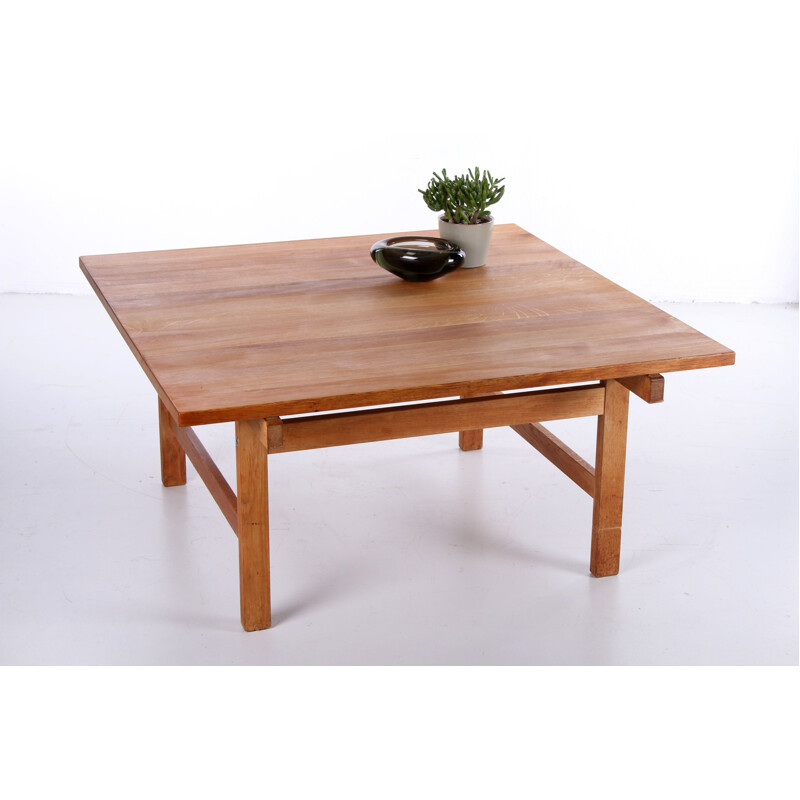 Vintage oak coffee table by Hans Wegner 1960s