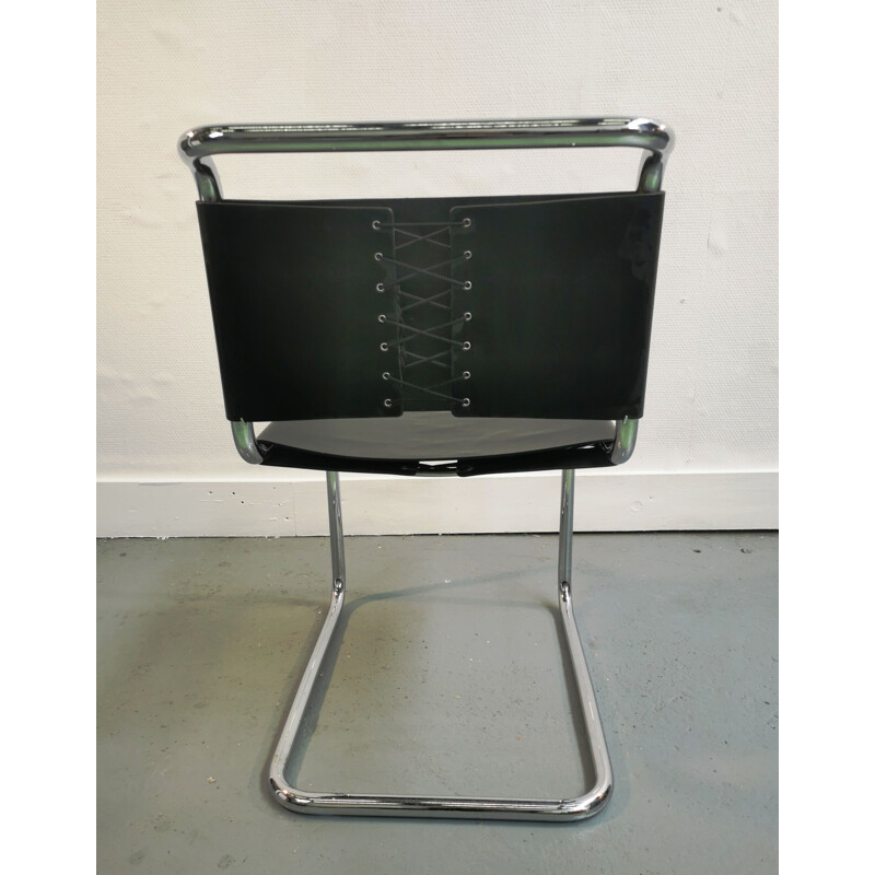 Chaise vintage en acier tubulaire chromé par Marcel Breuer