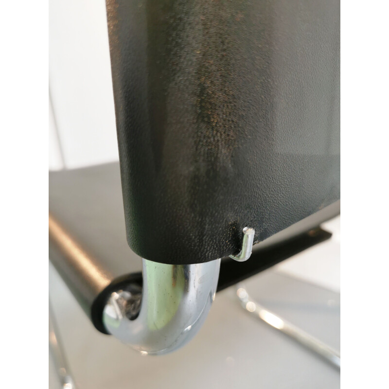 Silla vintage de tubo de acero cromado de Marcel Breuer
