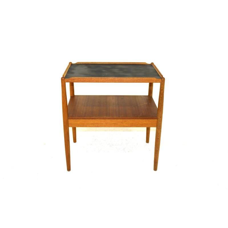 Vintage teak sideboard on wheels 1960s