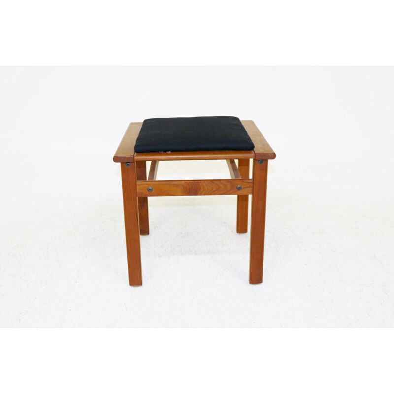 Tabouret vintage en teck Suède 1960