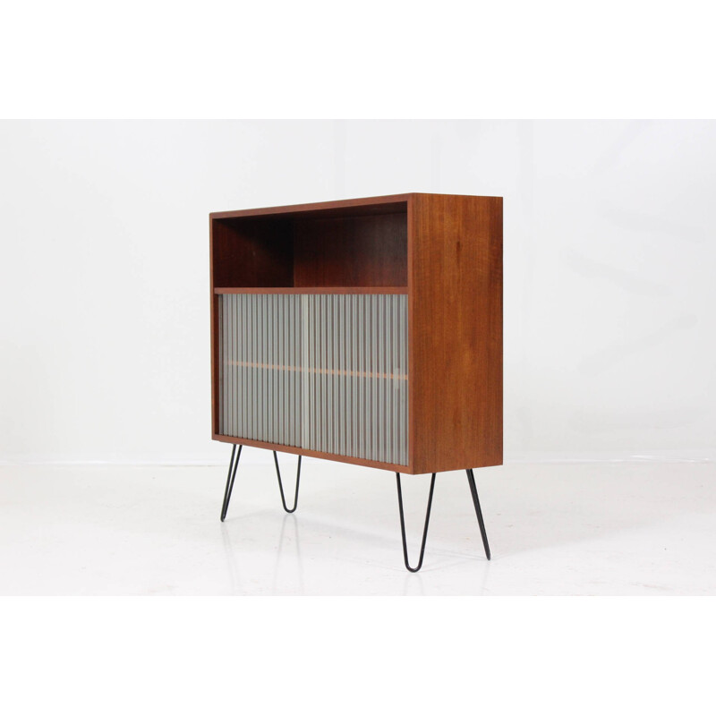 Cabinet with sliding glass doors - 1960s