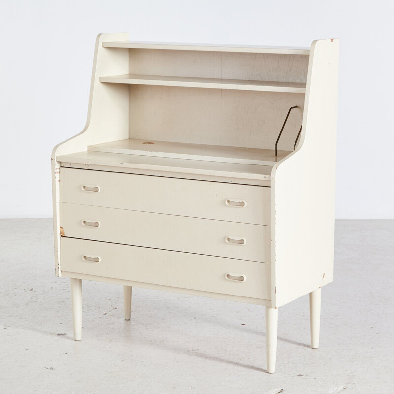 Bureau vintage blanc, Danemark 1960