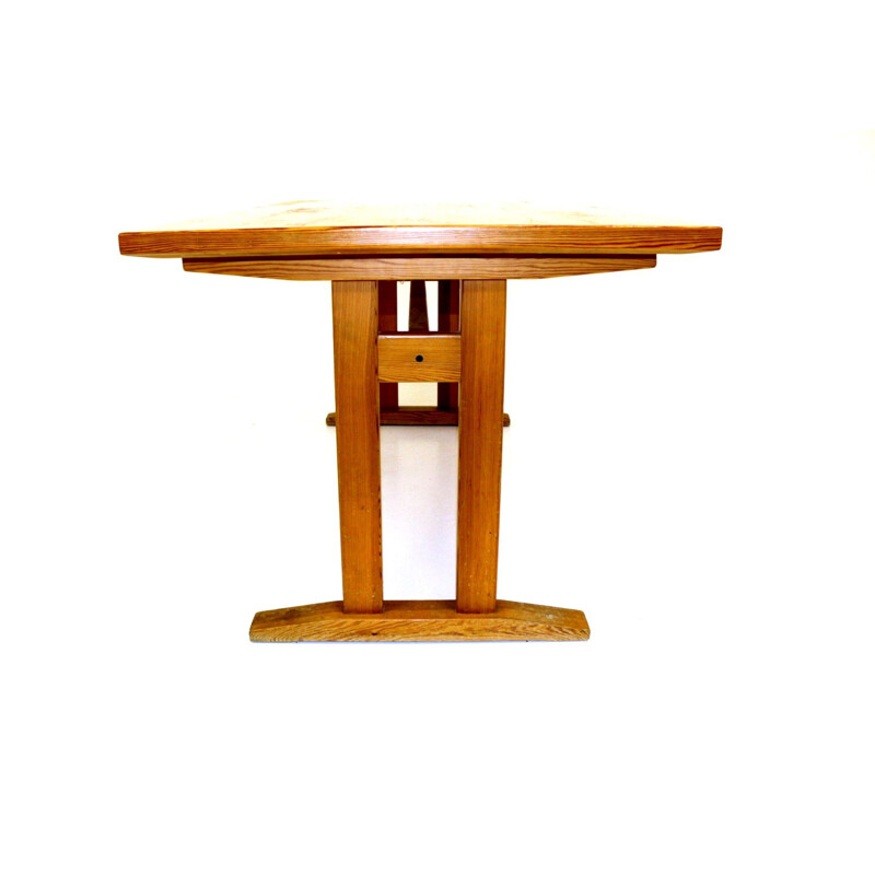 Vintage pine table Sweden 1960s