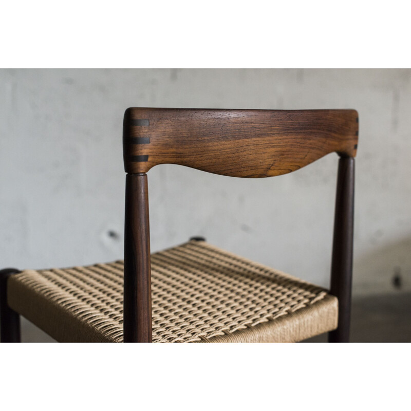 Vintage rosewood chairs Henry Walter Klein Denmark