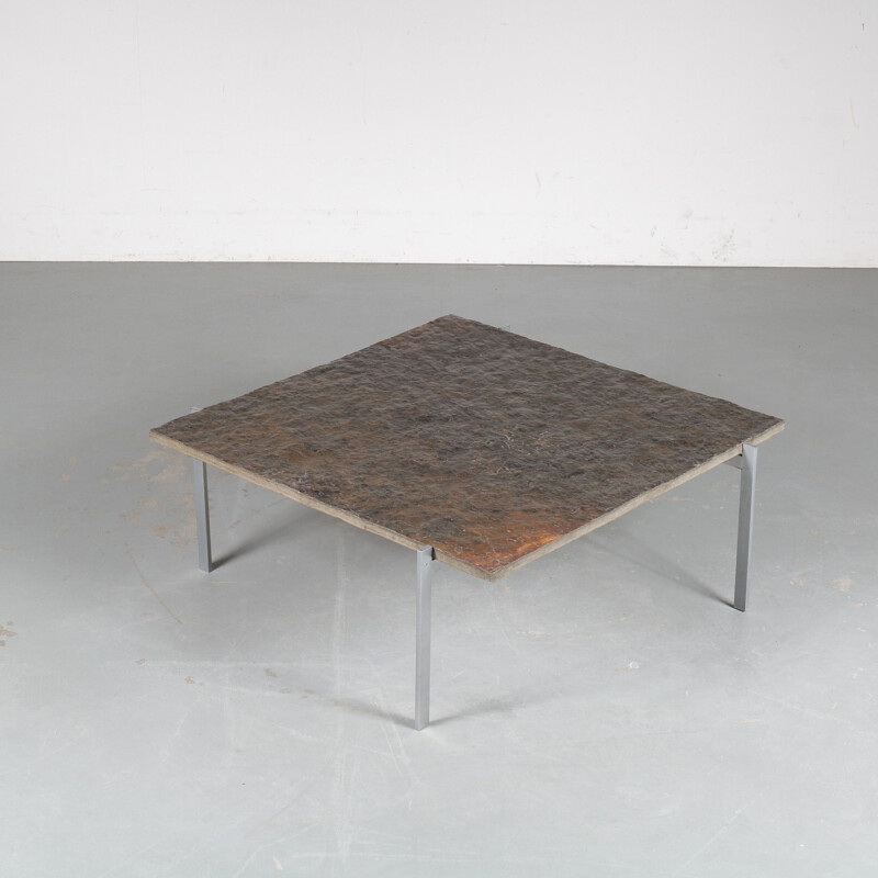 Vintage coffee table by Poul Kjaerholm Denmark 1960s