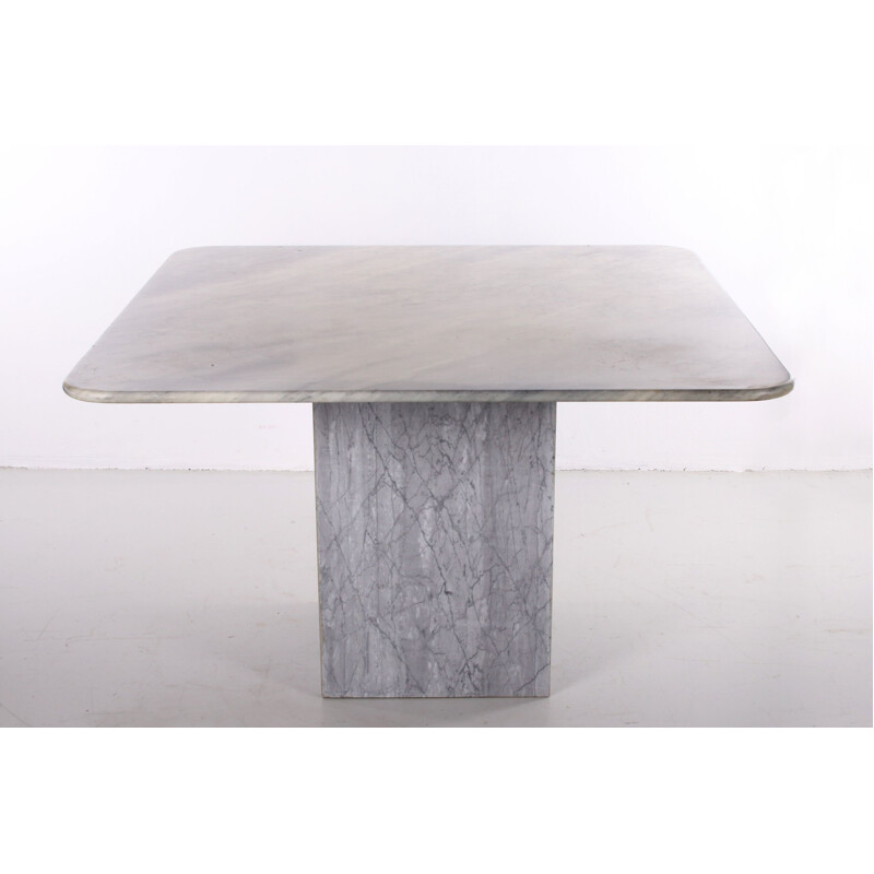  Vintage grey marble table 1980s