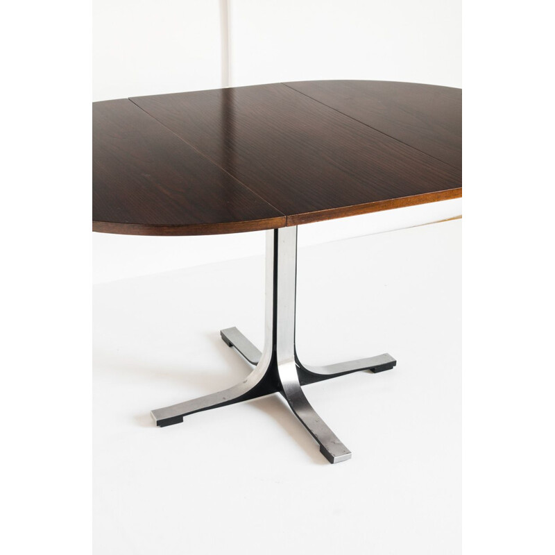 Vintage table with extension leaf by Osvaldo Borsani Italy 1970s