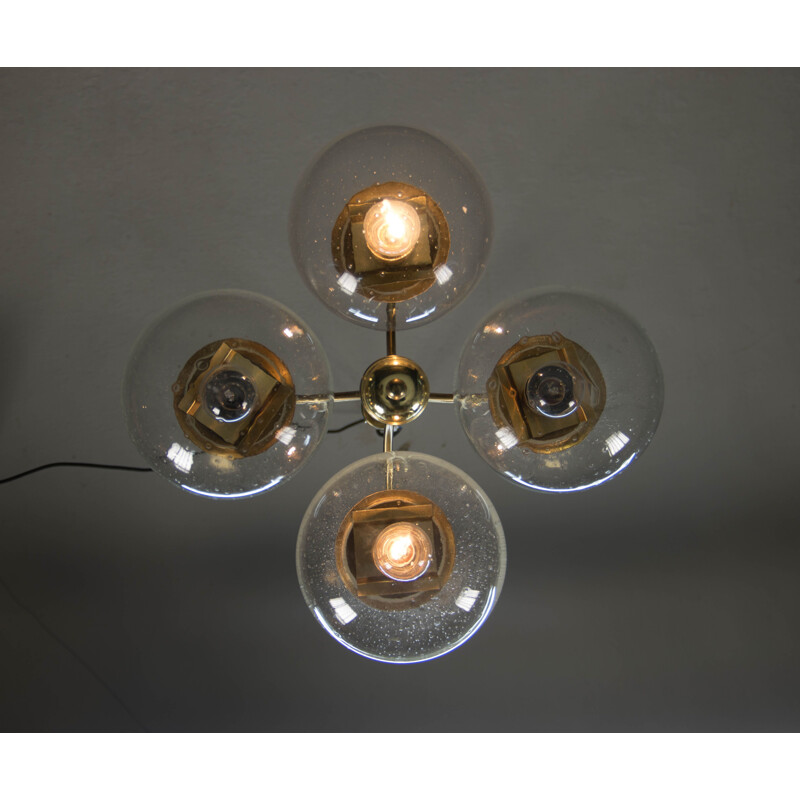 Vintage chandelier by Kamenicky Senov 1960s