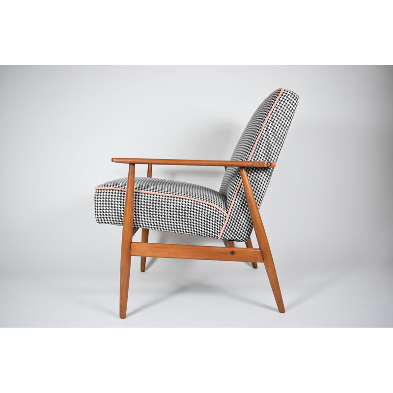 Vintage fauteuil type 300-190 grijs van Henryk Lis 1970