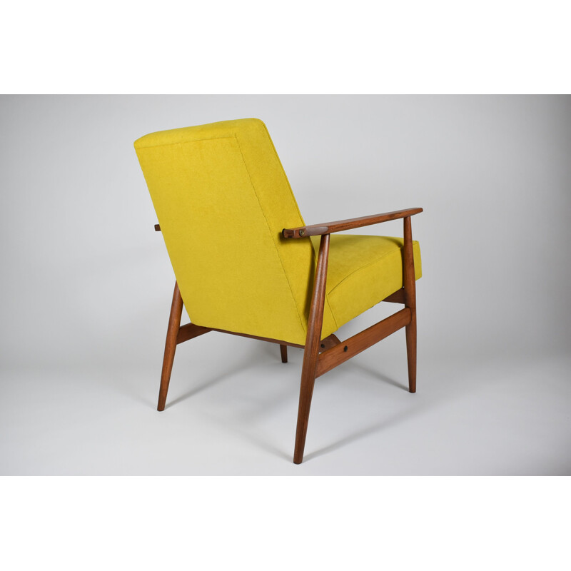 1970 vintage fauteuil type 300-190 geel van Henryk Lis 1970