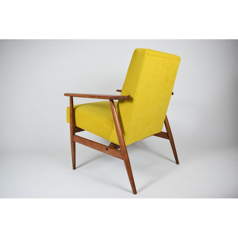 Vintage armchair type 300-190 yellow by Henryk Lis 1970s