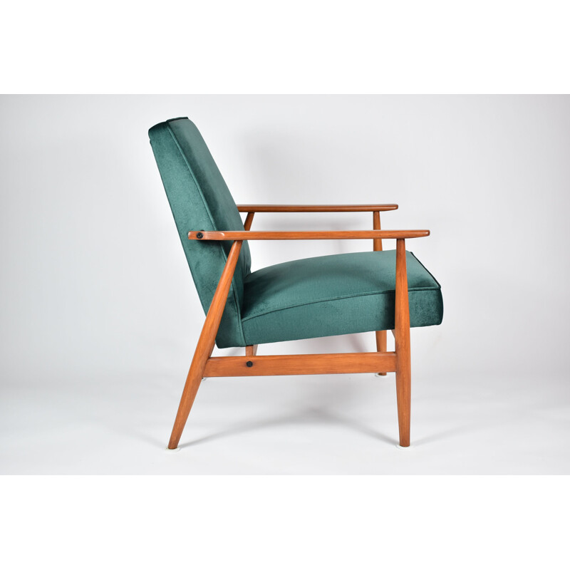 Vintage fluwelen fauteuil 1970