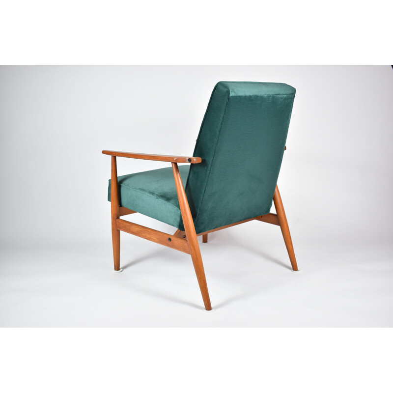 Vintage fluwelen fauteuil 1970