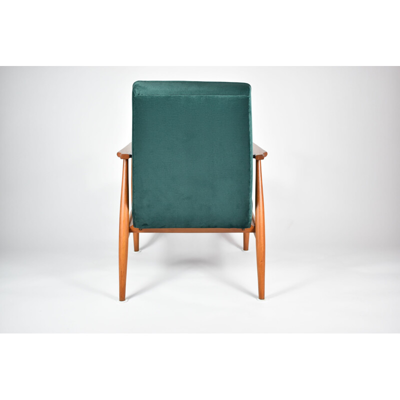 Vintage fluwelen fauteuil 1970