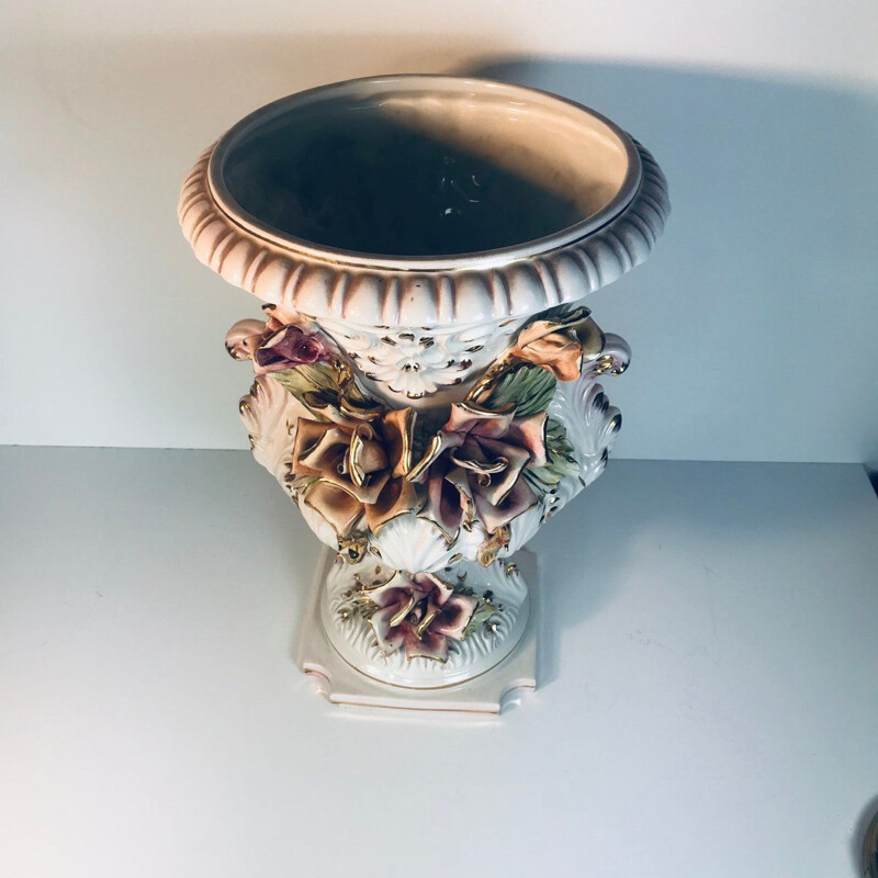 Vintage porcelain vase Denmark 1960s