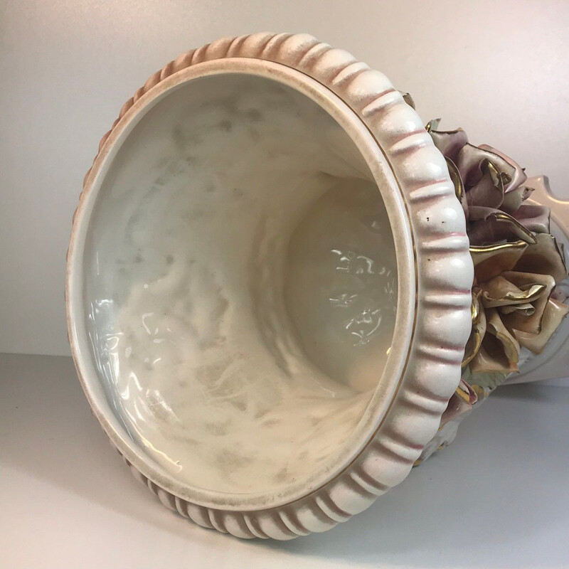 Vase en porcelaine vintage Danemark 1960