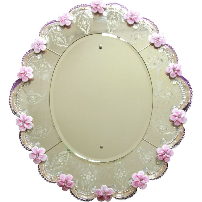 Vintage Large wall mirror Italy 1930s