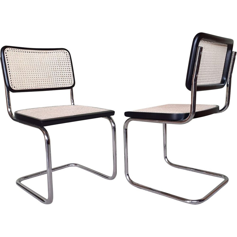 Pair of vintage chairs by Marcel Breuer Italy