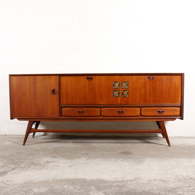 Wébé sideboard in teak wood, Louis VAN TEEFFELEN - 1960s