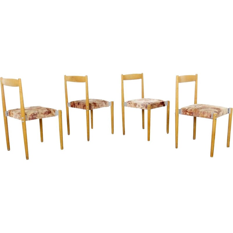 4 vintage chairs by Miroslav Navratil