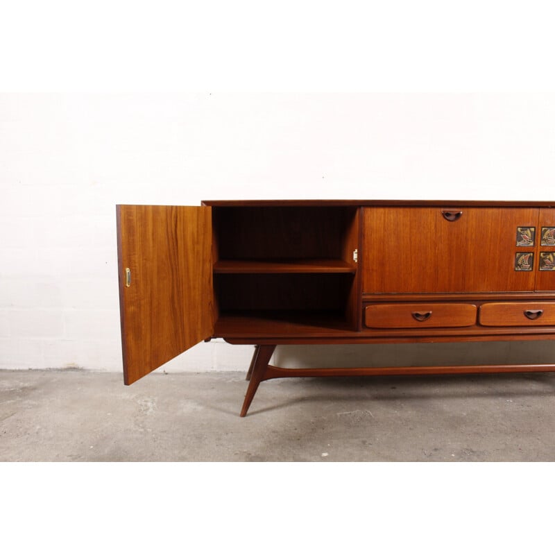 Wébé sideboard in teak wood, Louis VAN TEEFFELEN - 1960s