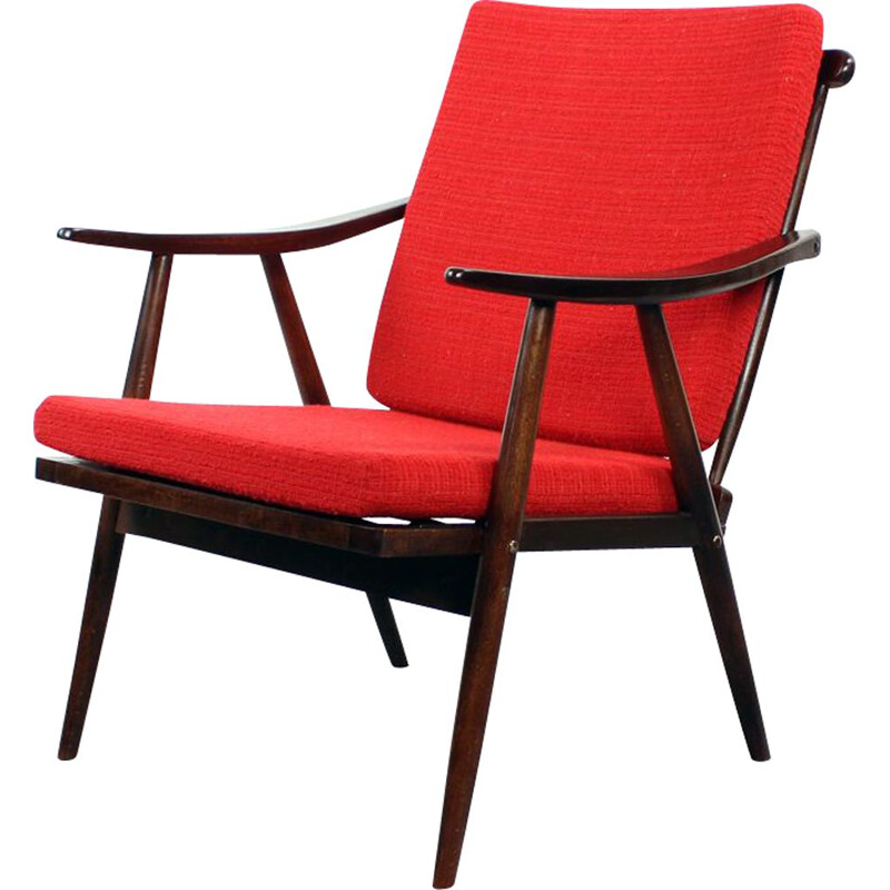 Fauteuil vintage par Ton Tchécoslovaquie 1960