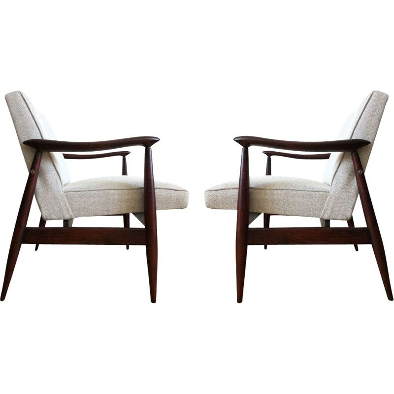 Paire de fauteuils de Juliusz Kędziorek 1960