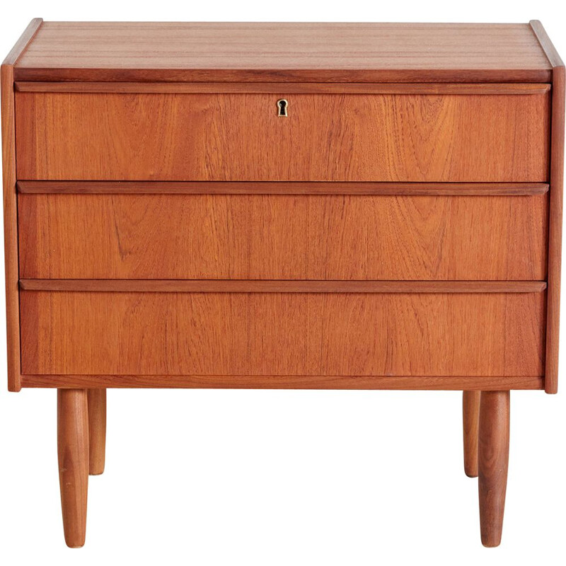 Vintage Small teak chest of drawers Denmark 1960s