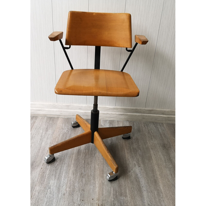 Vintage office chair by Albert Stoll Switzerland 1950s