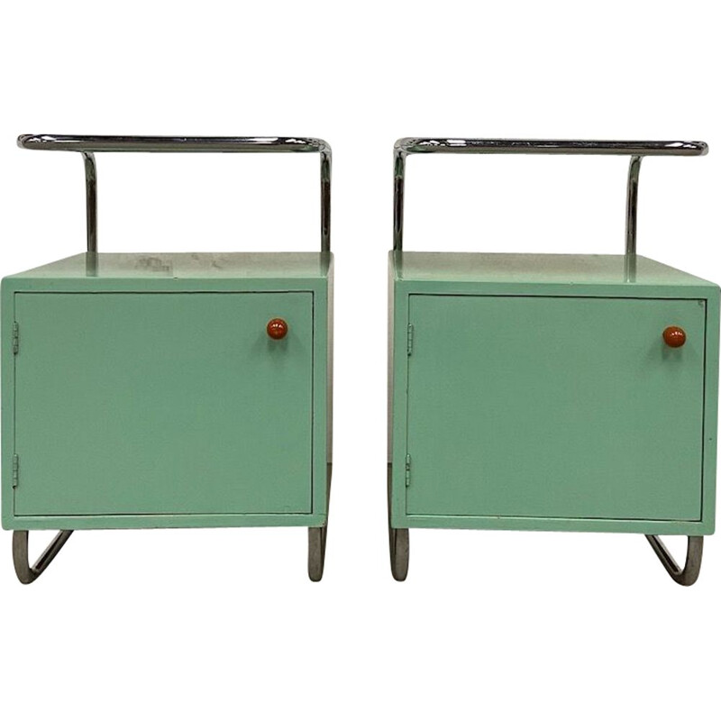 Functional vintage bedside tables