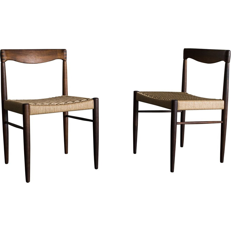 Vintage rosewood chairs Henry Walter Klein Denmark